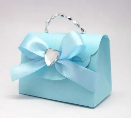 200 шт/партия модная сумка в форме Свадебная бумажная коробка с ribbonbow, OF100