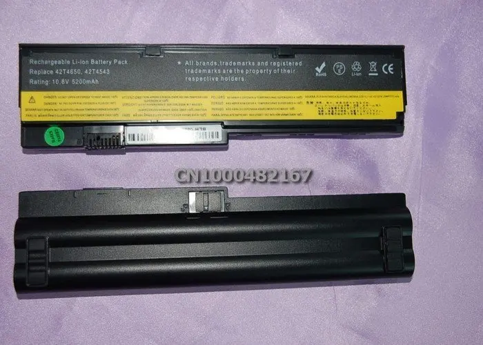 4400mAh лаптоп с Батарея для lenovo ThinkPad X200 X200s X201 X201i X201s 42T4834 42T4835 43R9254 АСМ 42T4537 FRU 42T4536 42T4538