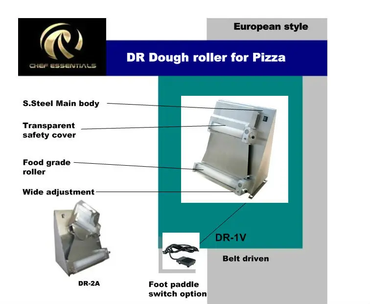 Бесплатная доставка Лидер продаж DR-1V коммерческих тесто для пиццы ролик тесто для пиццы машин тесто нажатия машина тесто для пиццы