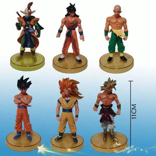 10 компл./лот игрушки Dragon Ball Хрустальные шары 7 см с рисунками из комикса «Жемчуг дракона», Рисунок Набор из 7 шт. Гоку кукла