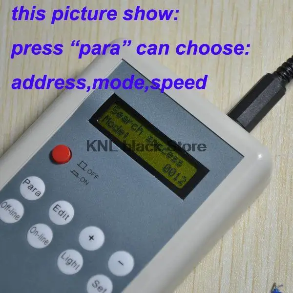 Светодиодный DMX Editor контроллер настройки RGB DMX модуль адресный код, DC4.5V ручной DMX ID Editor один-в-один, один-ко-много