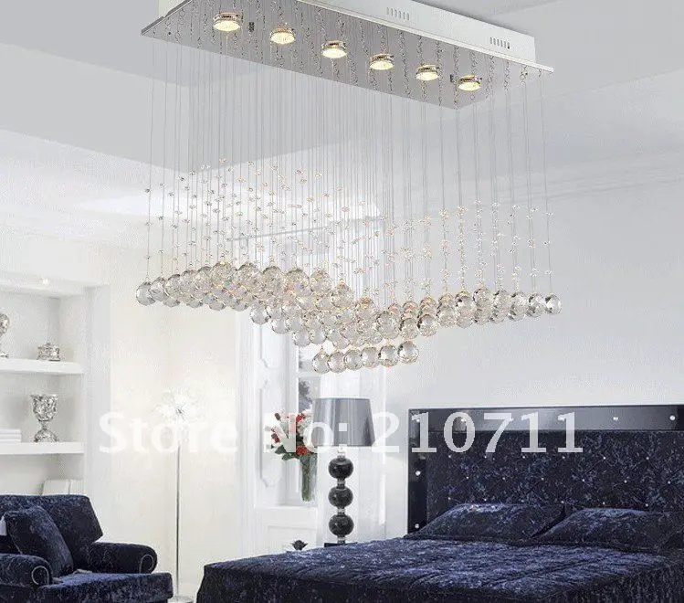 Free shipping,Modern crystal chandelier,crystal lighting,L800*W300*H680mm