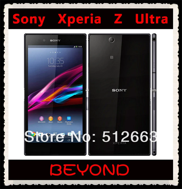 Sony Xperia Z Ultra C6833 разблокированный GSM 4G LTE Android четырехъядерный ОЗУ 2 Гб ПЗУ 16 Гб 6,4 дюйма 8 Мп 3050 мАч мобильный телефон