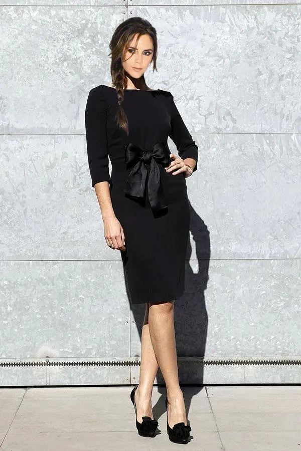 victoria beckham black dress