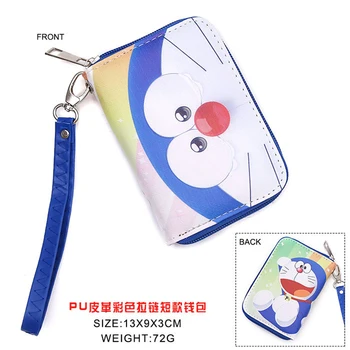 

Anime Doraemon PU Short Wallet Purse With Zipper