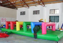 2016 colorful inflatable sports game inflatable jumping bed inflatable entertainment playground