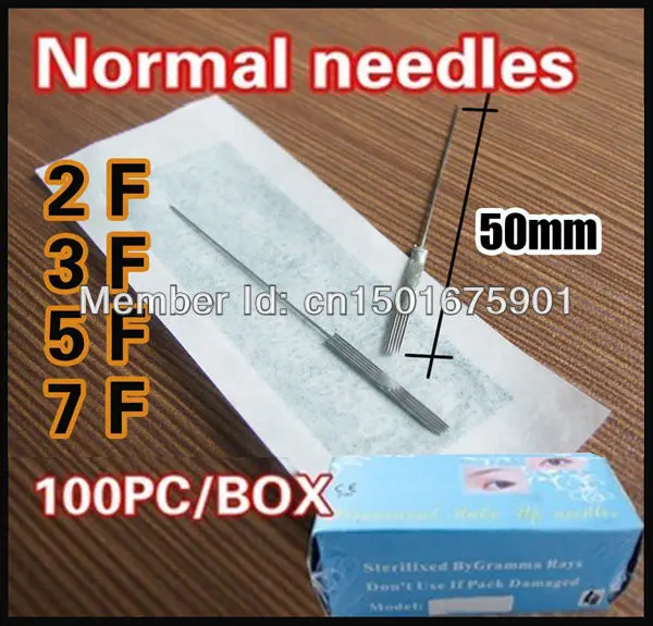7F X100PC/коробка нормальный постоянный макияж машина иглы