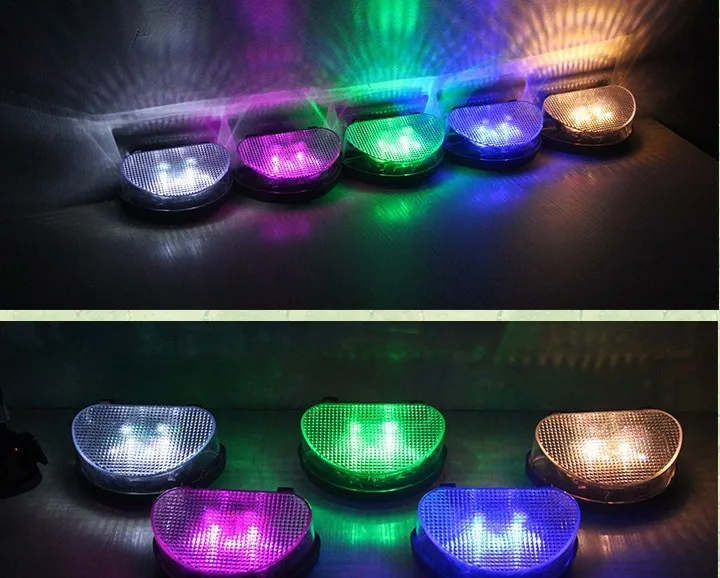 Лидер продаж! 4 шт. 2LED наружная Солнечная настенная лестница для сада прохладная лампа освещения для заборного ограждения luminaria Солнечная