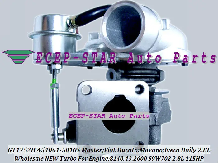 GT1752H 454061-5010S for FIAT DucatoII Renault Master II 2.8L TD 8140.43 S9W700 Turbo (3)