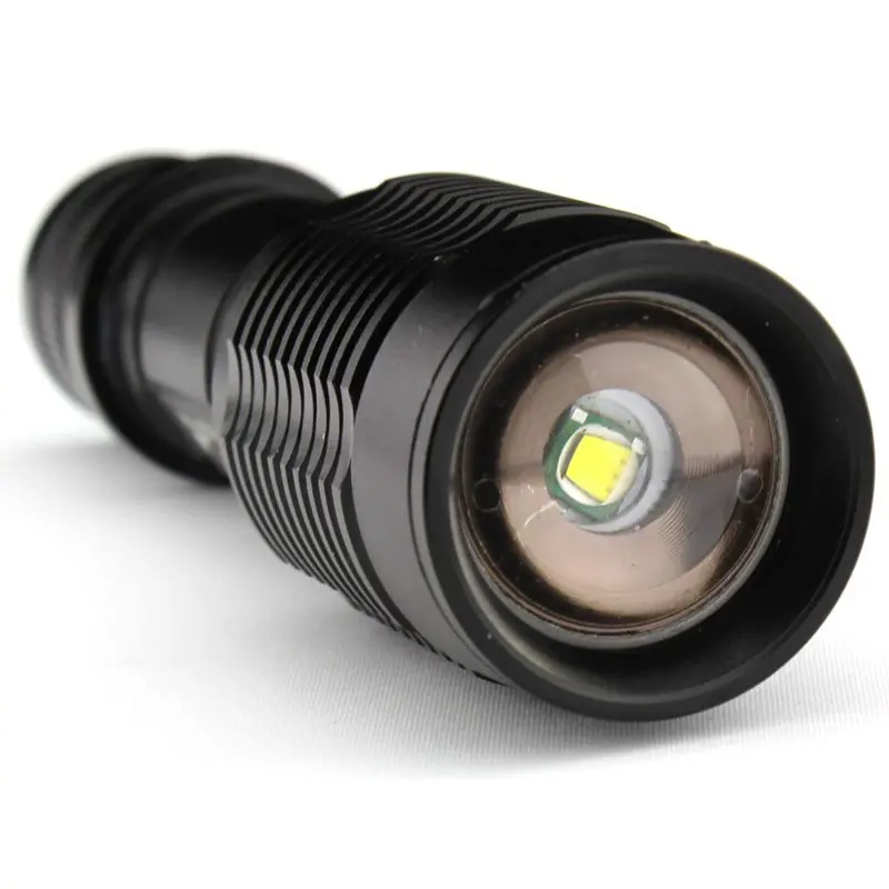 E7 XM-L T6 5 режимов 2000 люмен масштабируемой светодио дный фонарик(1x18650/3 х ААА Батарея