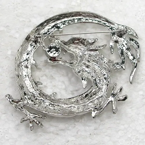 12 шт./лот,, стразы, эмаль, брошь в виде дракона, C101881