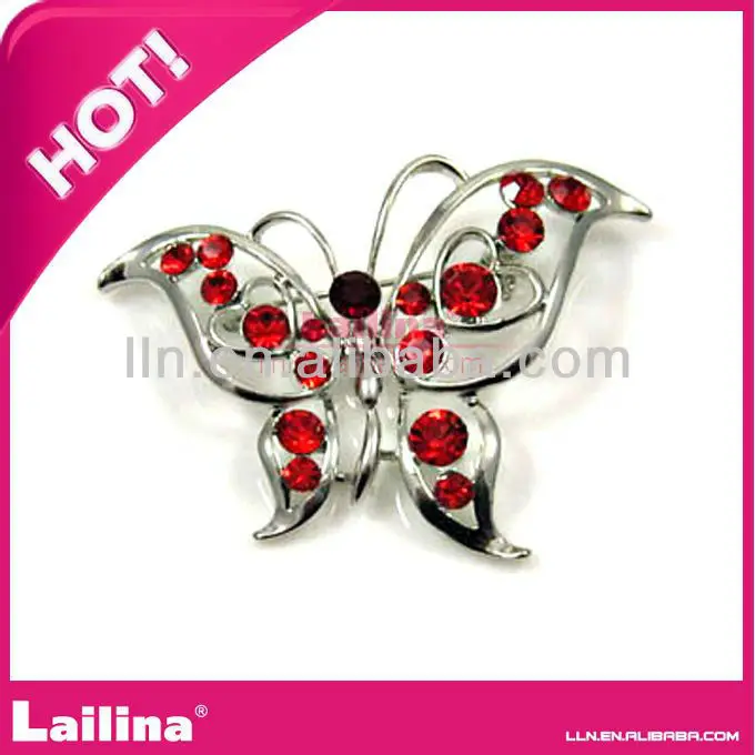 Наиболее популярные Бабочка rhinestone броши для свадебные украшения