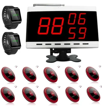

Free shipping! Wireless pager service, waiter call bell, 2keys call button,watch pager, wireless screen display, restaurant call