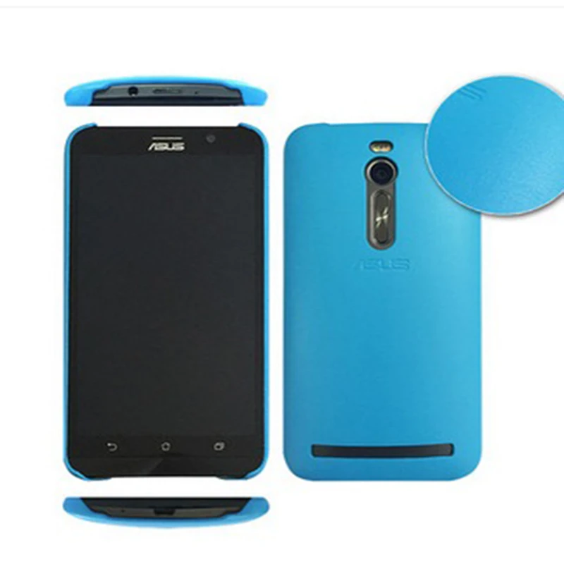 Qriginal Leather case for Asus Zenfone 2 with hard plastic back cover
