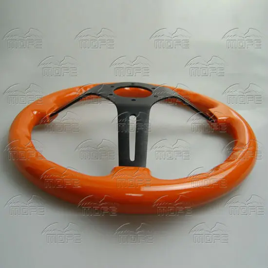 MOFE 1" /350 мм глубокое блюдо тюнинг классический цвет деревянный руль для рулевого колеса автомобиля быстрый выпуск