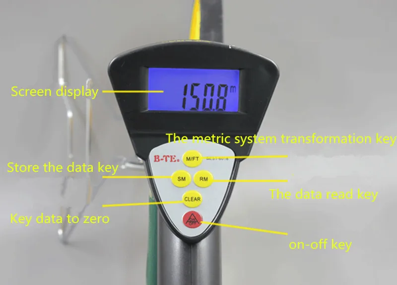 Entfernungsmesser Mit Rad : Elektronische messlineal mess rad digitale