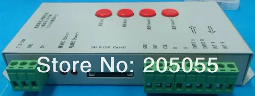 Программируемый RGB светодиодный контроллер w/SD карты светодиодный пиксельный контроллер WS2801 WS2811 LPD6803 LPD8806 DMX512 TM1803 UC1903 и т. д. DC5-24V