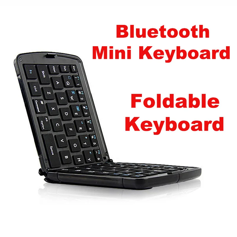 Складная мини-клавиатура Bluetooth для мобильного телефона, планшета, ноутбука, смарт-телевизора, белая, черная, портативная клавиатура, Windows, Android, IOS