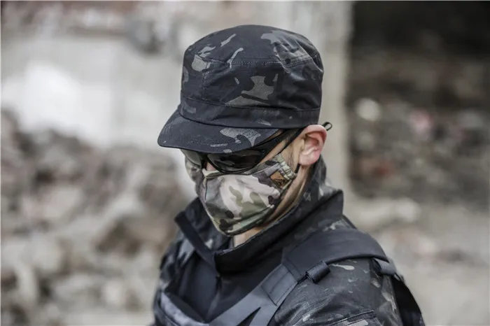 

MCBK Rip-Stop Patrol Cap Multicam black for Army Pilice Outdoor trainning