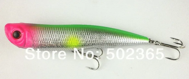 50 шт. поппер прикормы пластиковые рыболовные приманки 12.6CM16.3G 6 крючки гольян песка кривошипно колебание рыболовные снасти воблеры рыбалка pesca