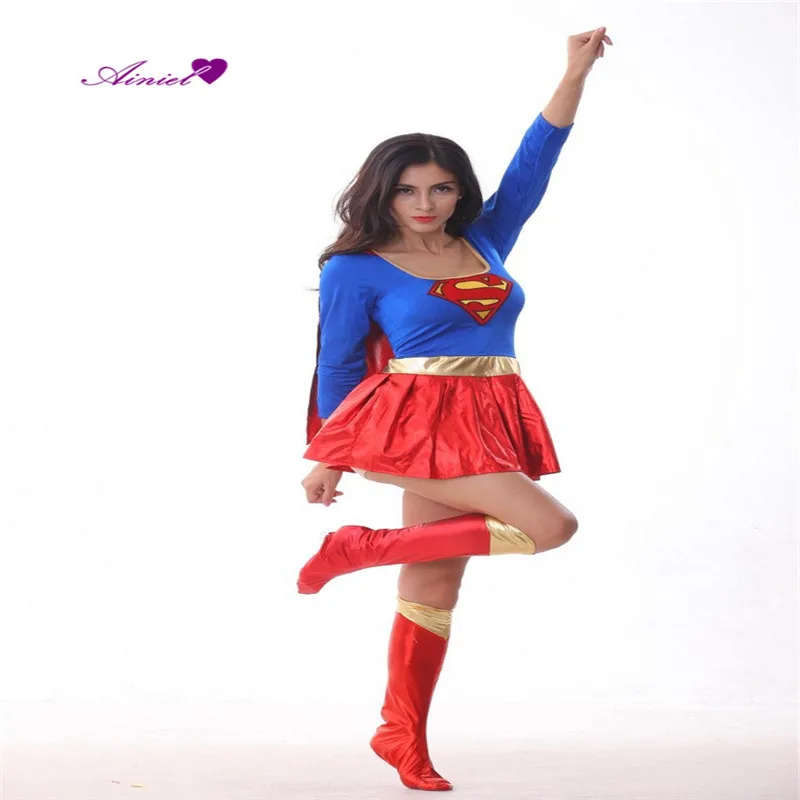 Костюм супердевушки ботинки костюмы Суперженщины для косплея супер женское