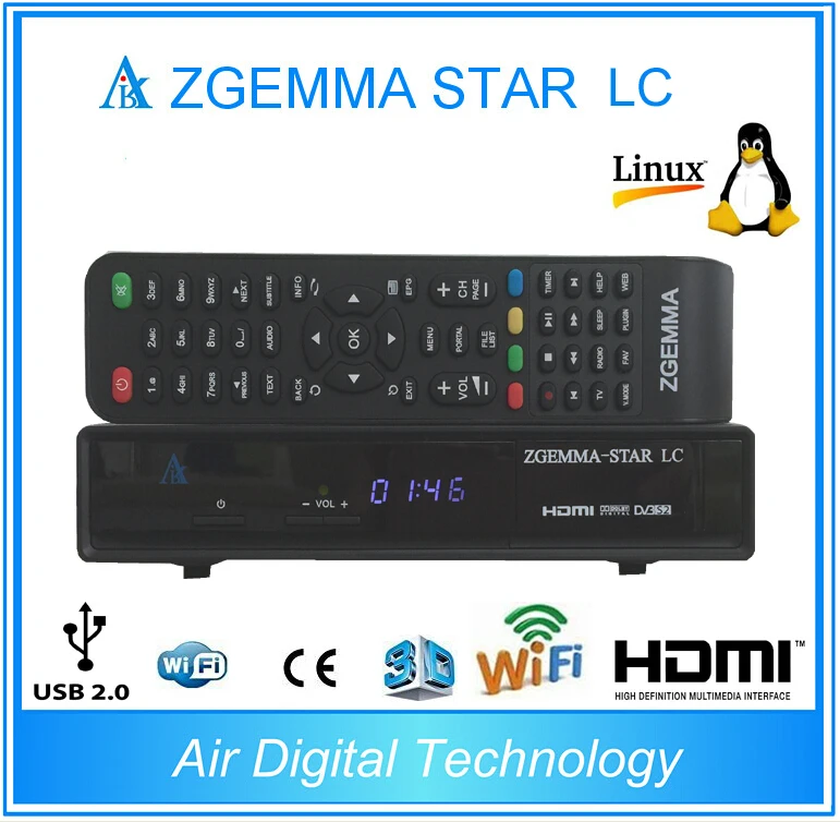 2 шт./лот продукт Zgemma star LC DVB-C Linux Enigma 2 Linux HD цифровой приемник PVR готов