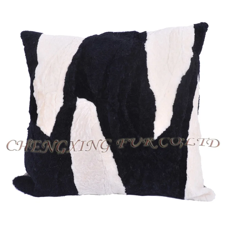 White and black CX-D-97D, недорогая и модная подушка для сиденья из овечьей шерсти - Цвет: White and black