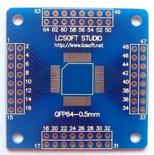 Best Offers Free Shipping!!! QFP64 turn DIP64 /0.5mm spacing / adapter plate /Electronic Component Best Offers Free Shipping!!! QFP64 turn DIP64 /0.5mm spacing / adapter plate /Electronic Component