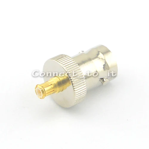 

10 Pieces BNC Female Jack to MCX Male Plug Straight RF Coaxial Connector Adapter