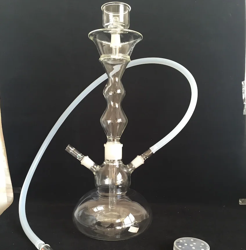 1 PC Top Fashion Glass Hookahs Shishas for Smoking with Leather Case