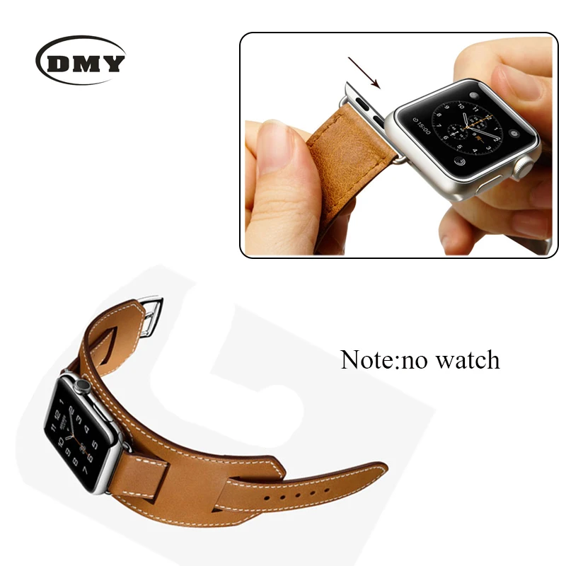 11 Original Design Cuff Bracelet Genuine Leather Band For Apple Watch