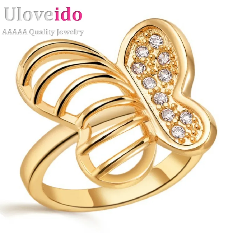 Винтажное обручальное кольцо бабочка Vlinders модные кольца с фианитами женские