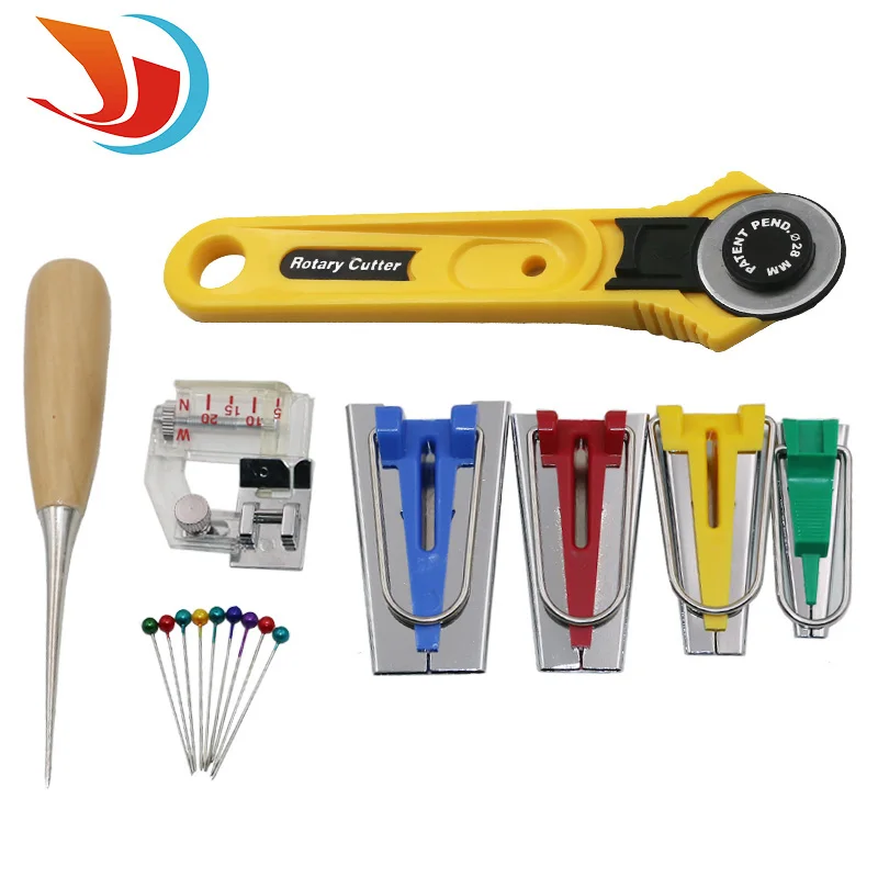 

Machine Tools Binding Sew Multifunction Sewing Bias Tape Maker Set DIY Patchwork Quilting Tool