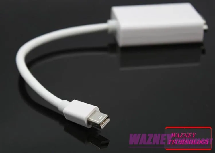 100 шт./партия* mini DP порт дисплея для VGA Кабель-адаптер для Apple Macbook Air Pro Mac mini dp для vga Женский-выпуклая головка 4 K