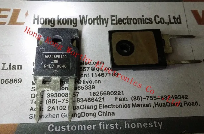 10 шт./лот HFA16PB120 VS-HFA16PB120PBF HFA16PB120 диод ULT быстро 1.2KV 16A TO247AC