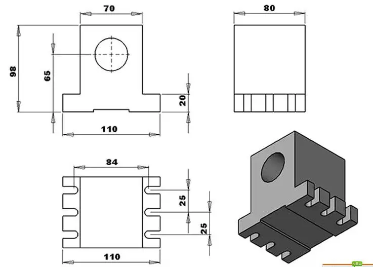 CNC роторная ось, ось A, ось вращения 4 кулачковый патрон d100мм 6:1 4-я ось