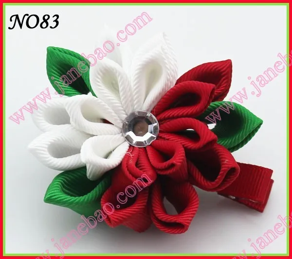 Новые 280 шт. " два слоя Kanzashi цветок заколки моды девушка Bow заколки