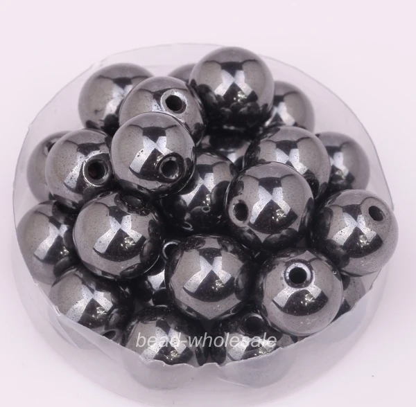 Black Color Magnetic/Non-Magnetic Hematite Spacer Beads 4mm 6mm 8mm 10mm 12mm 
