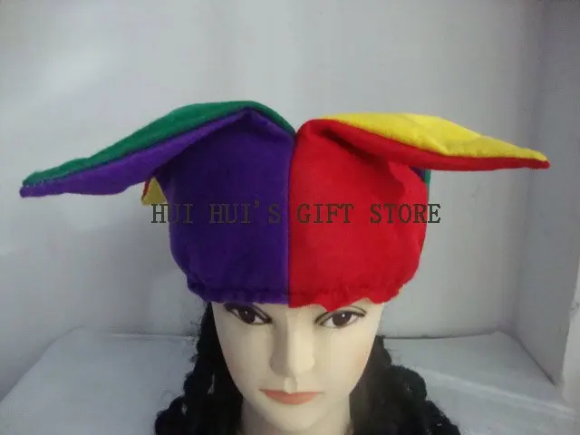 5 шт./лот Halloween Party клоун Hat/шут шляпу, производительность, подходит для детей и взрослых