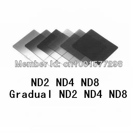 6 шт. ND2 ND4 ND8 постепенная ND2 4 8 набор фильтров+ сумка фильтра+ 9 шт. кольцевой адаптер для Cokin P++ номер отслеживания