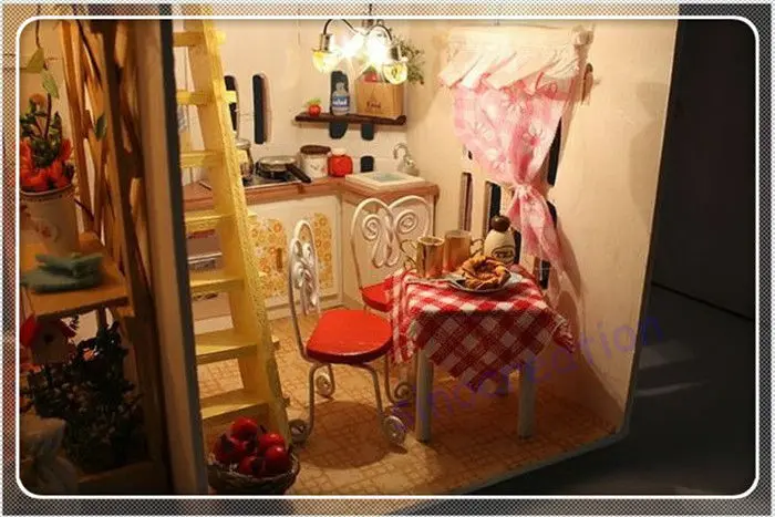 DIY Sunshine Alice Wooden House Model- (4)