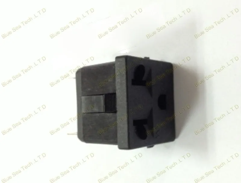 2 шт. 15A 125 В/250 В 3pin AC Power socket, многофункциональный универсальный разъем ABS + латунь CCC CE Сертификация, бесплатная доставка