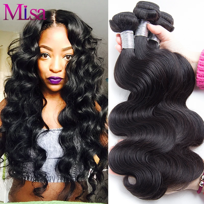 7A Malaysian Virgin Hair Body Wave 4 Bundles Human Hair Weave Bundles Malaysian Body Wave Virgin Hair Extension Ali Moda Hair