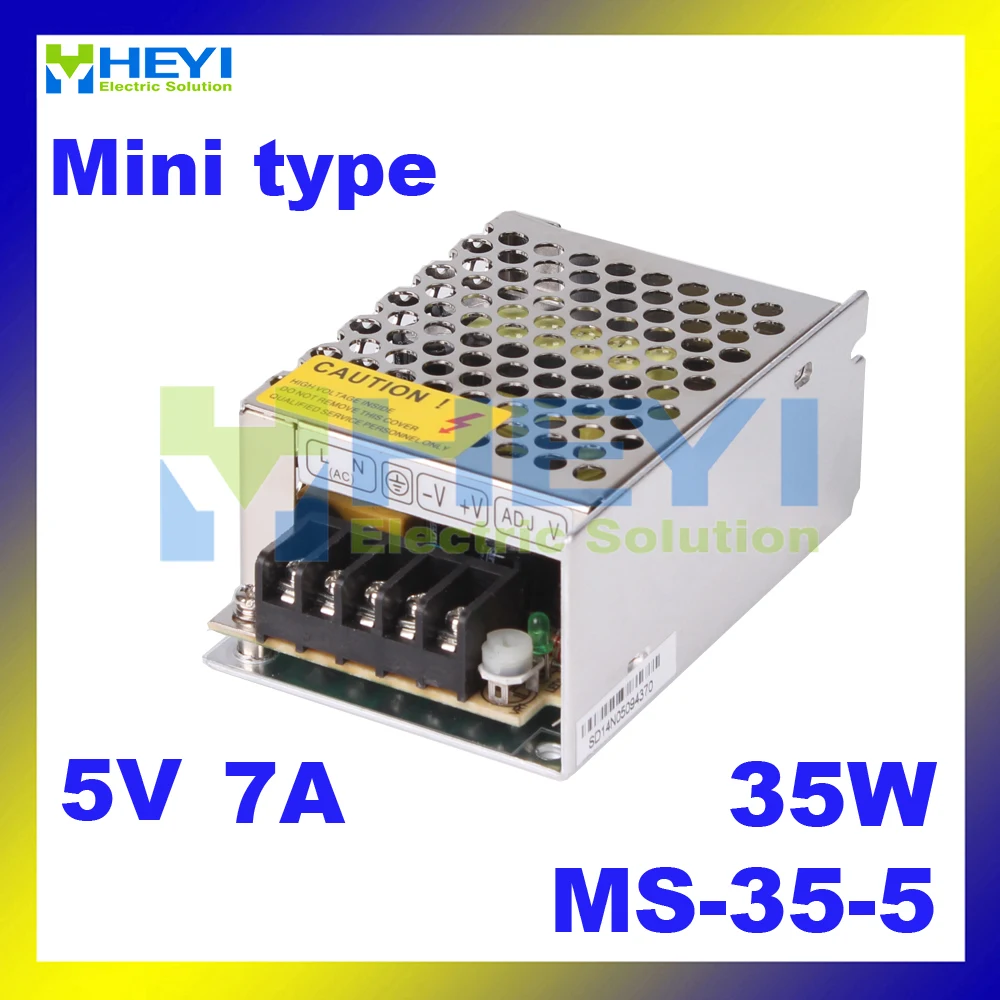 

Micro single switching power supply MS-35-5 output 5V 7A 35W mini power supply