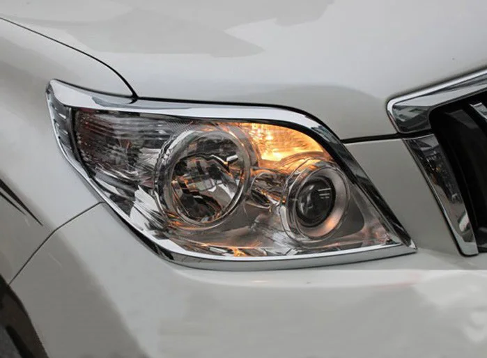 Для Toyota Prado FJ150 2010 2011 2012 2013 up ABS хромированный головной светильник и задний светильник