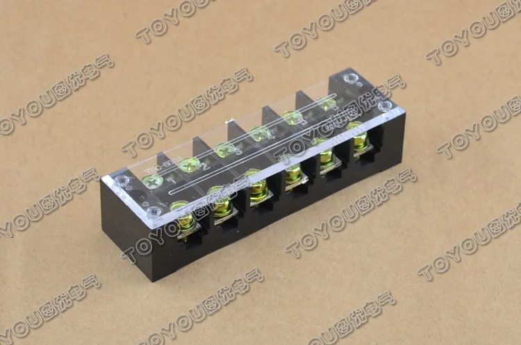 TBC-606 6Pin 60A 660V фиксированные клеммные блоки с барьером
