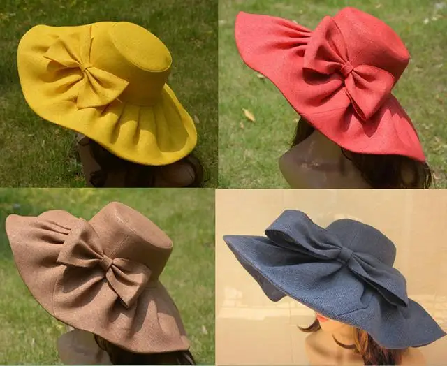 Новые модные женские складные широкие свисающие поля Летняя Пляжная соломенная шляпа Милая бабочка кепка