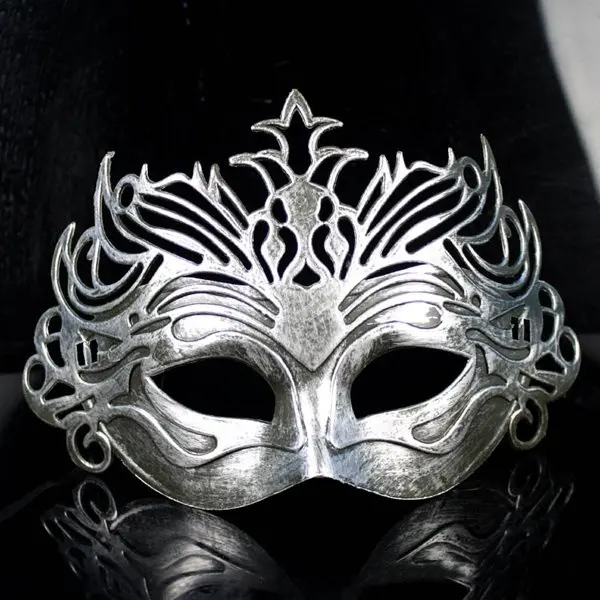 Венецианская Карнавальная маска, винтажная римская маска гладиатора, цвет золотистый, серебристый, 100 шт./партия
