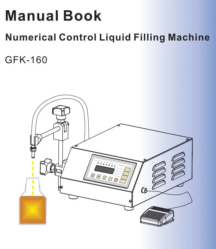 GFK-160 компактная цифровая машина для наполнения жидкостью насоса управления, 2-3500 мл, очень точно английская/Китайская панель 110 В/220 В