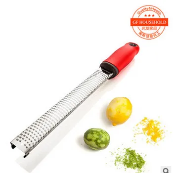 

Premium Lemon Zester and Cheese and Spice Grater Razor-sharp Stainless Steel Blade and Non-slip Handle Kitchen Gadgets